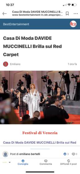 BEST ENTERTAINMENT - RED CARPET VENEZIA - CASA DI MODA DAVIDE MUCCINELLI