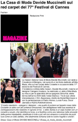 PINKlifemagazine.com- Casa di Moda DAVIDE MUCCINELLI - Festival De Cannes - La Croiset - Calogero Insalaco Davide Muccinelli.