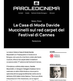 ParolediCinema - Red Carpet Cannes - SilviA Kal - Casa di Moda Davide Muccinelli